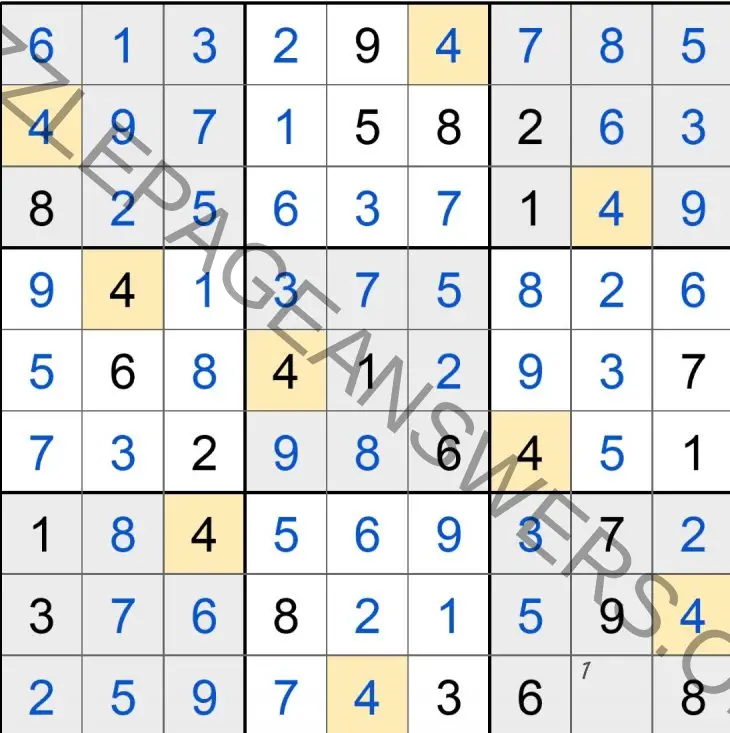 Puzzle Page Sudoku March 17 2019 Answers Puzzle Page Answers