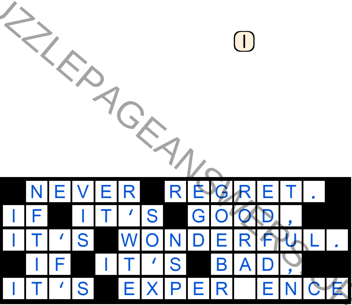Puzzle Page Quote Slide September 19 2019 Answers - Puzzle Page Answers