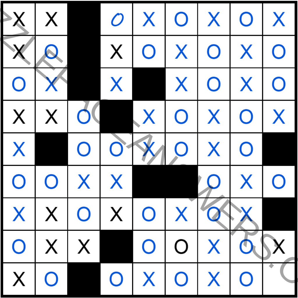 Puzzle Page Os and Xs October 14 2019 Answers Puzzle Page Answers