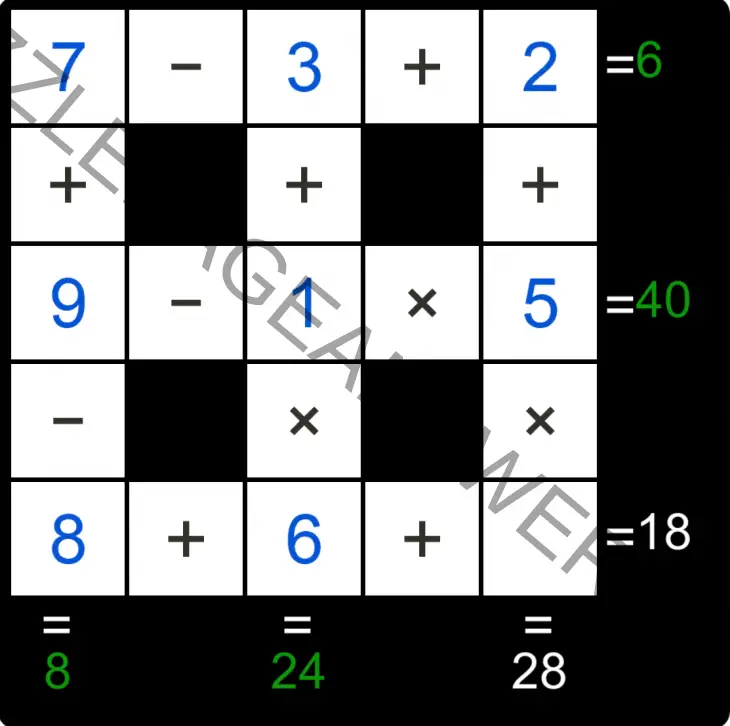 Puzzle Page Cross Sum December 27 2019 Answers Puzzle Page Answers