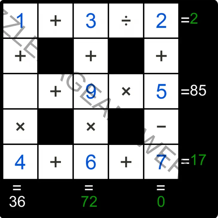 Puzzle Page Cross Sum December 2 2019 Answers Puzzle Page Answers
