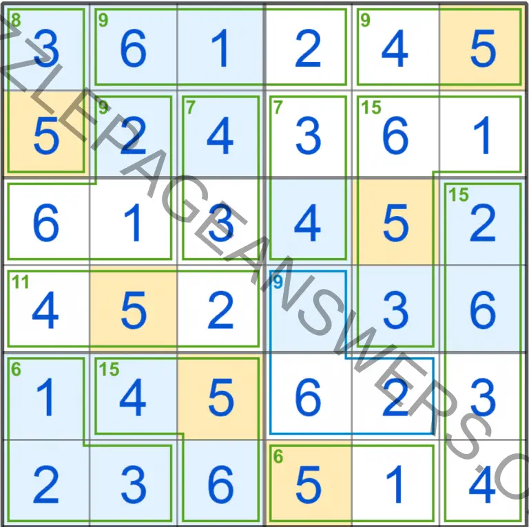 Puzzle Page Killer Sudoku January 1 2020 Answers Puzzle Page Answers