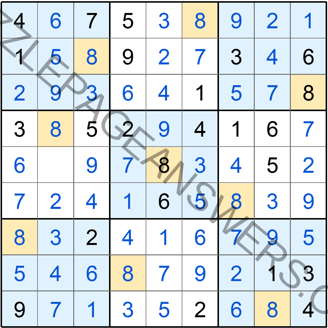 Puzzle Page Sudoku December 29 2019 Answers Puzzle Page Answers
