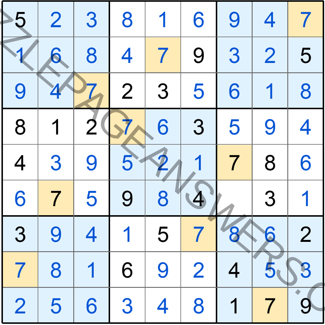 Puzzle Page Sudoku February 20 2020 Answers Puzzle Page Answers