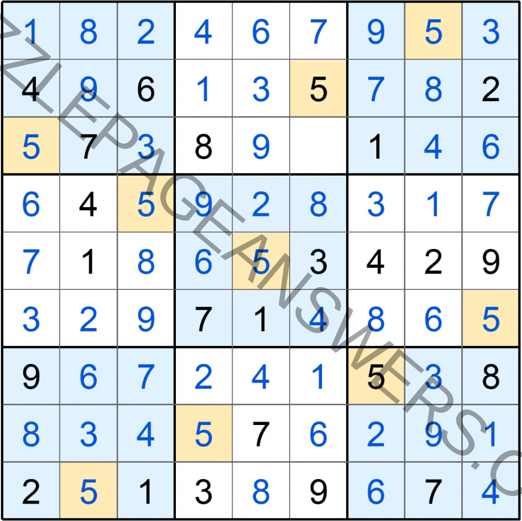 Download Puzzle Page Sudoku February 9 2020 Answers - Puzzle Page ...