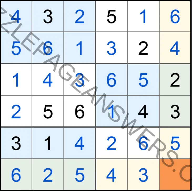 Puzzle Page Sudoku April 10 2020 Answers - Puzzle Page Answers