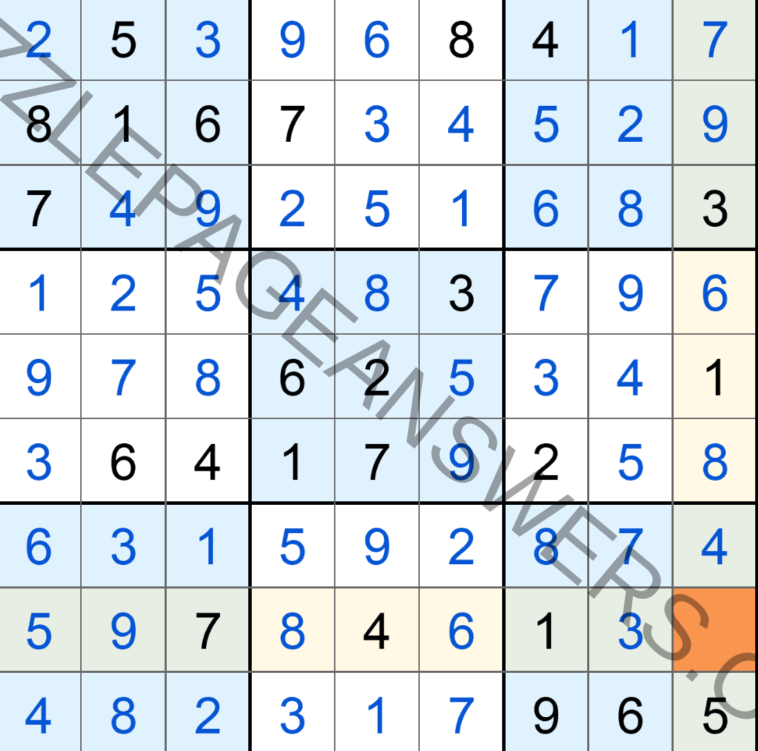 Puzzle Page Sudoku May 10 2020 Answers - Puzzle Page Answers