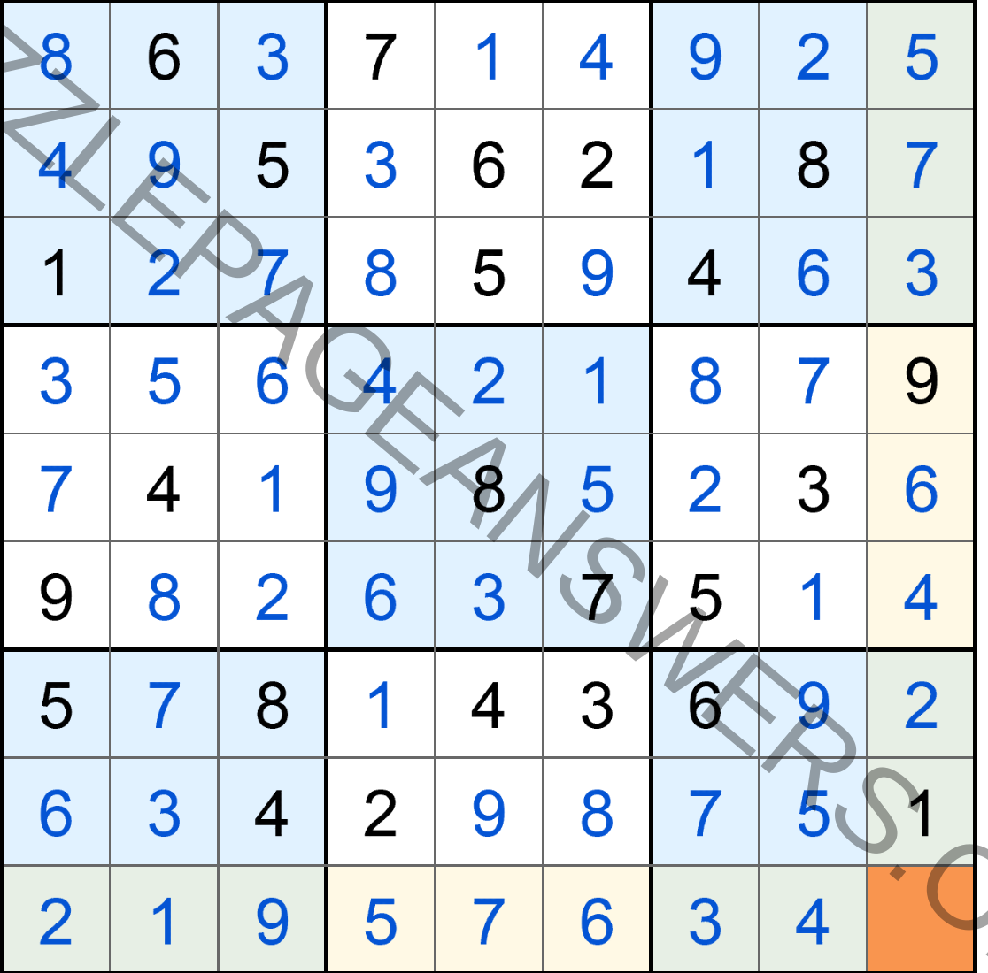 Puzzle Page Sudoku May 24 2020 Answers Puzzle Page Answers