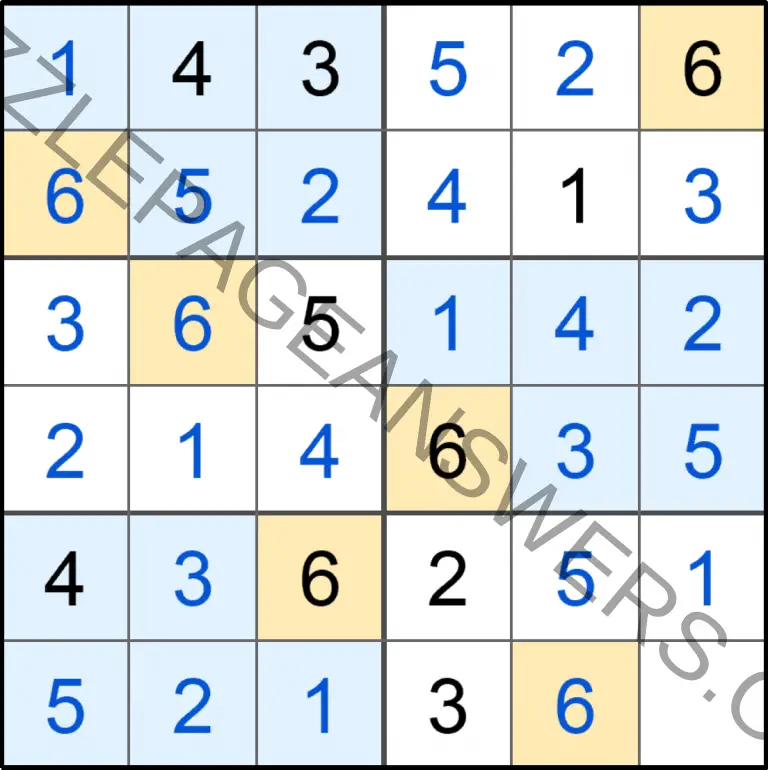 Puzzle Page Sudoku July 13 2020 Answers Puzzle Page Answers