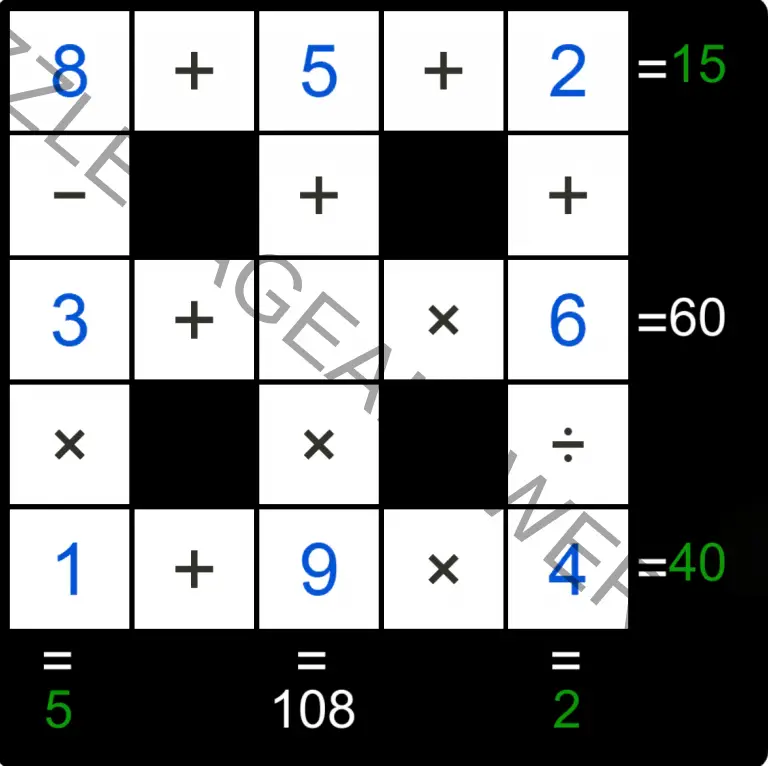 Puzzle Page Cross Sum October 4 2020 Answers - Puzzle Page Answers