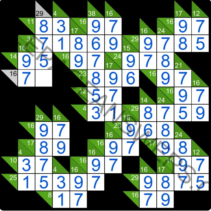 Puzzle Page Kakuro December 13 2020 Answers - Puzzle Page Answers