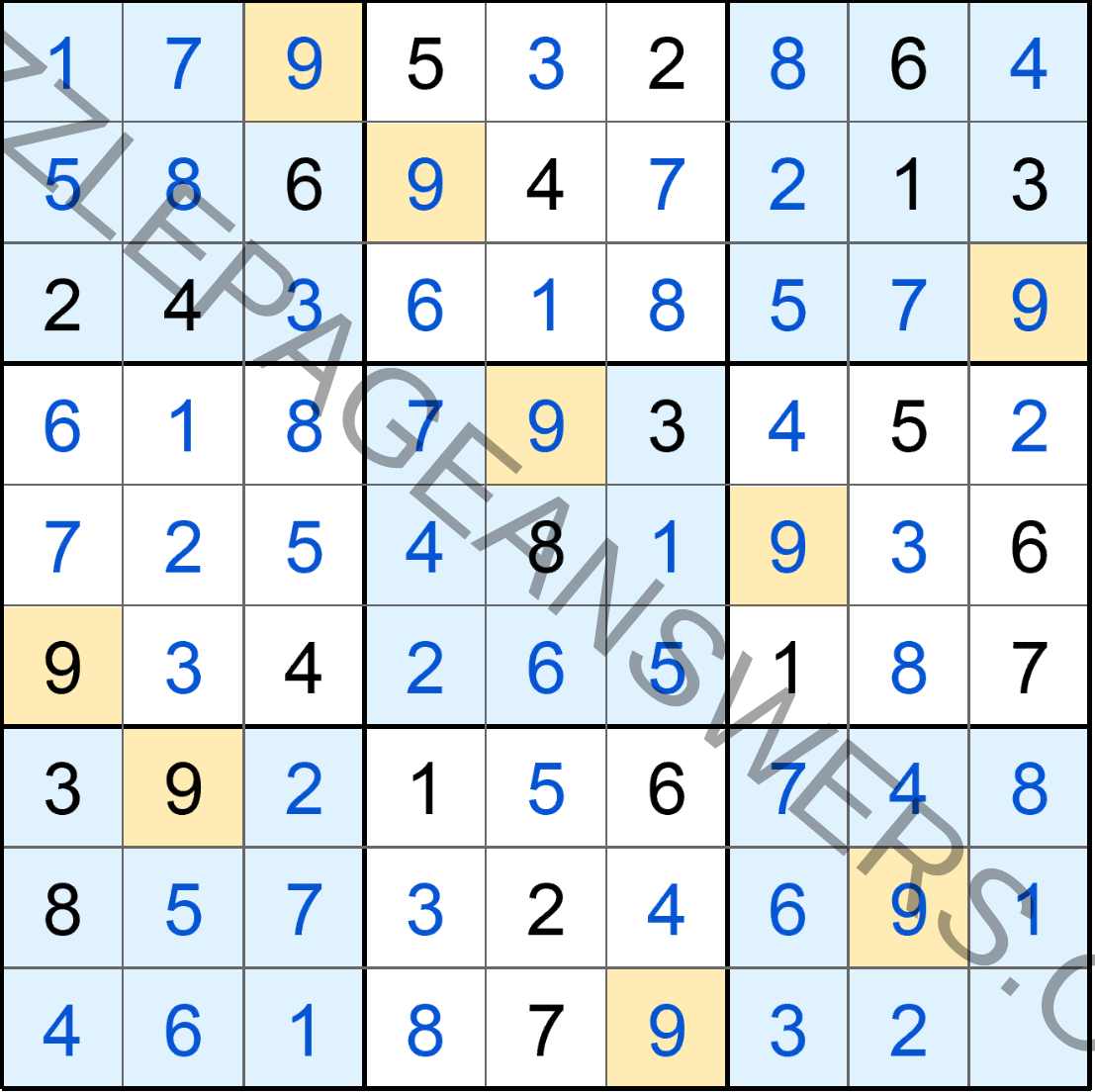 Puzzle Page Sudoku December 8 2020 Answers Puzzle Page Answers
