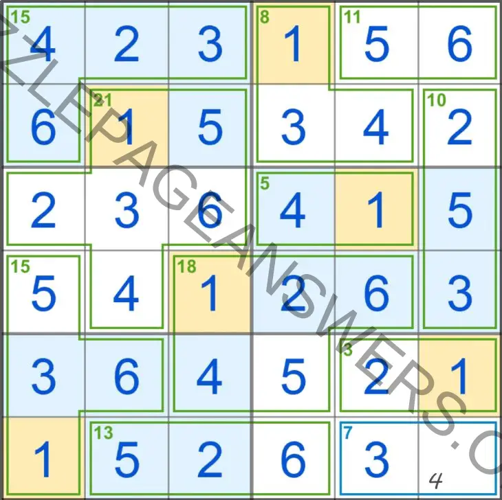 Puzzle Page Killer Sudoku May 5 2021 Answers Puzzle Page Answers