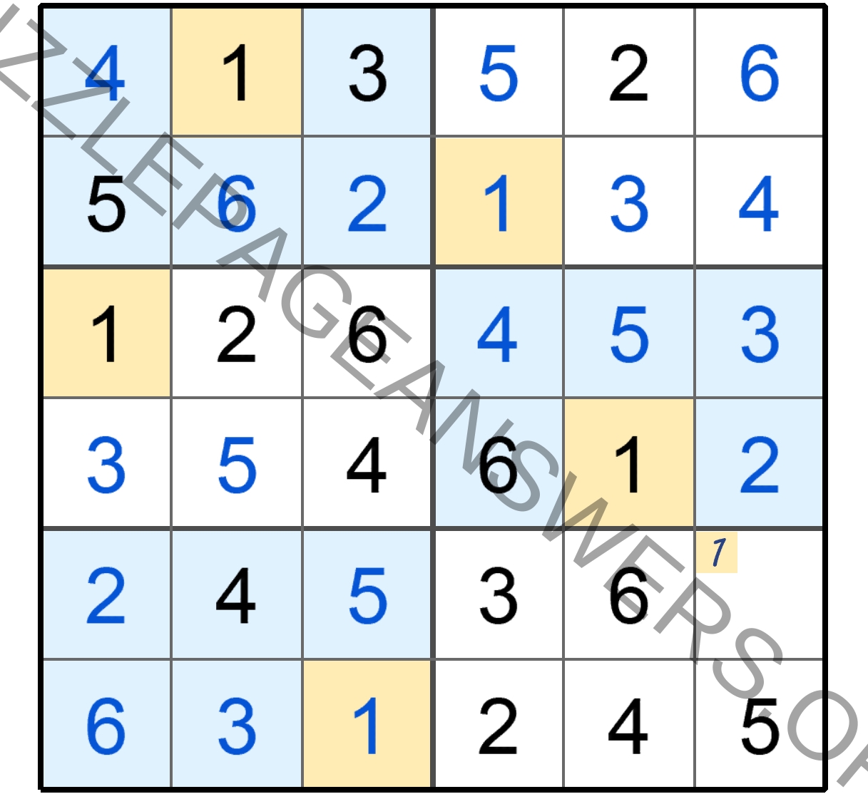 sudoku puzzles with answers