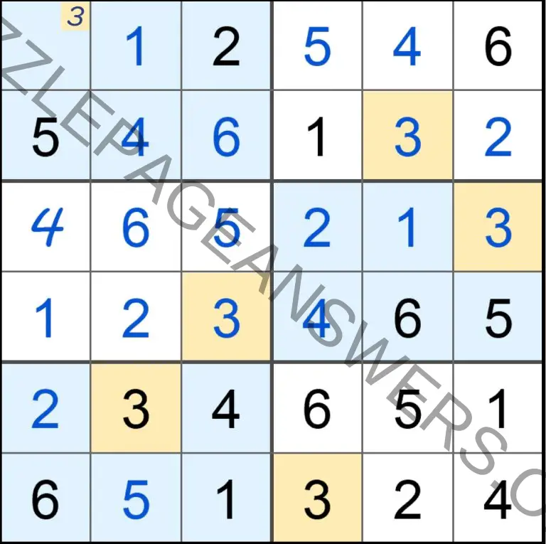 Puzzle Page Sudoku August 23 2021 Answers Puzzle Page Answers