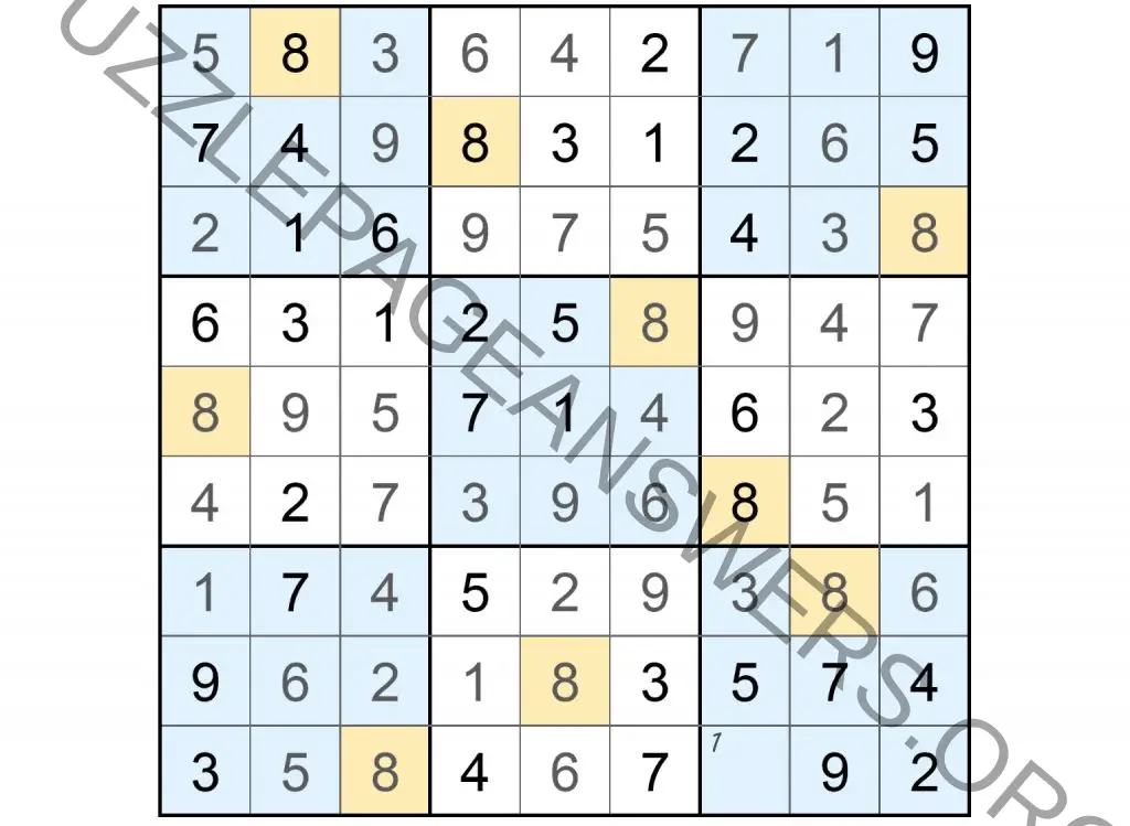 Firstly introduced in Japan on the late 1984 by a name that would be translated to “the digits are limited to one occurrence”, nowadays Sudoku puzzles are an inseparable way to spend the day to many people around the world. A typical Sudoku puzzle will give you several numbers already placed in the grid that indicates how the next numbers will follow their placement while keeping the overall rules of the game: A number in a certain line and group of 9, must appear only once. Puzzle Page Sudoku October 17 2022 Answers Return to main page