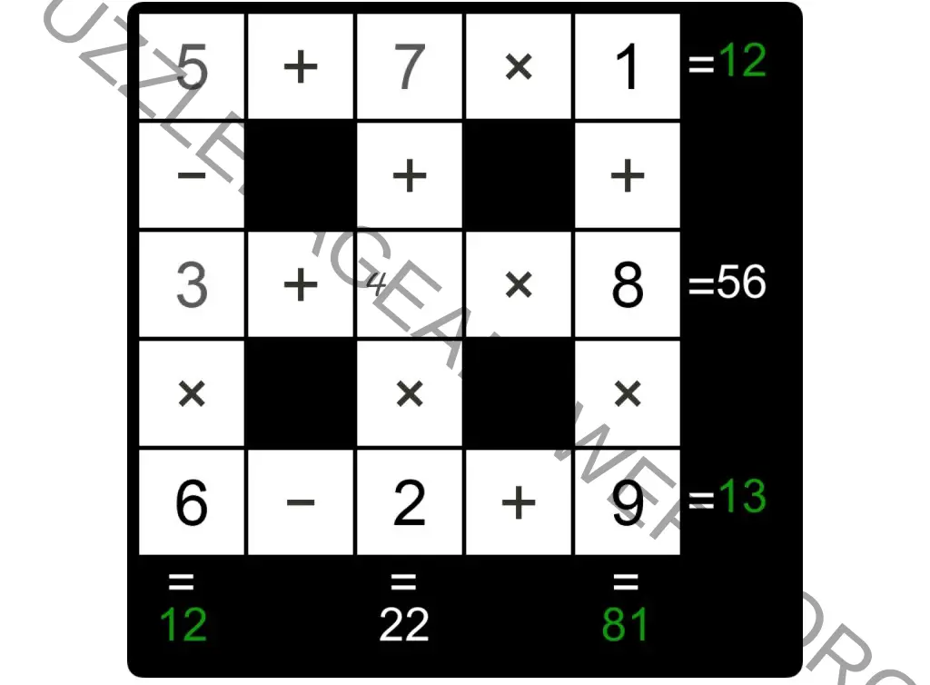 Puzzle Page Cross Sum October 19 2022 Answers