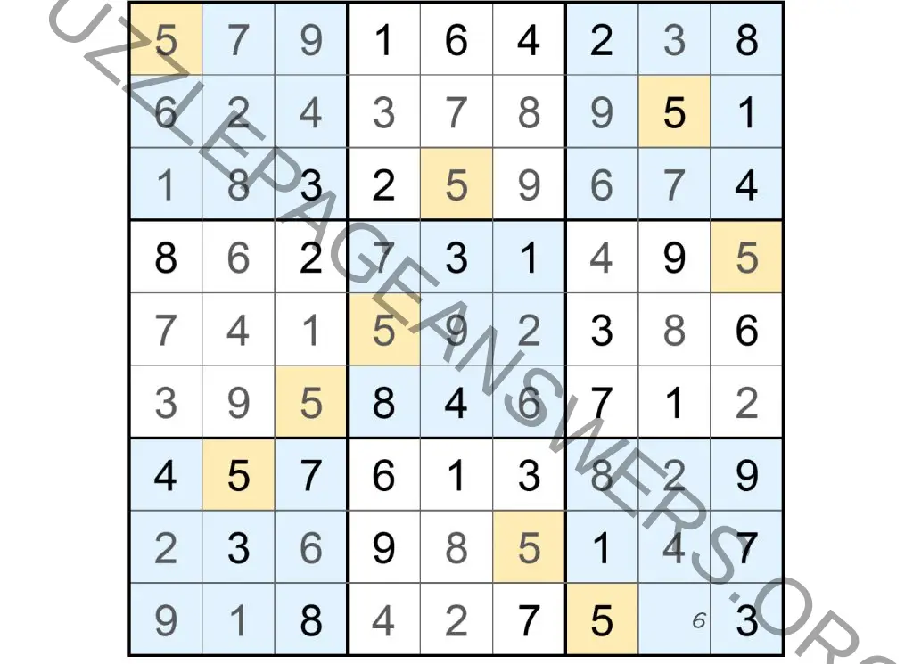 Puzzle Page Sudoku October 20 2022 Answers