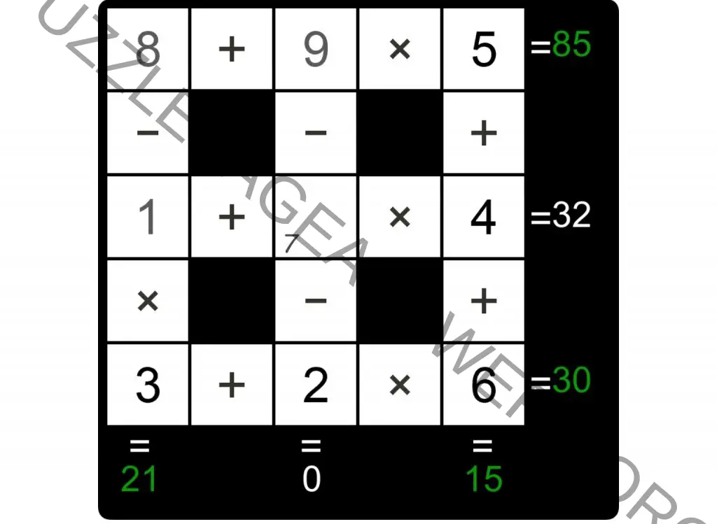 Puzzle Page Cross Sum October 21 2022 Answers