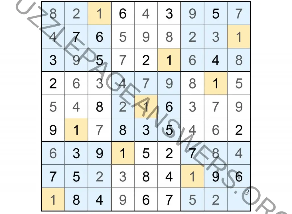 Puzzle Page Sudoku October 25 2022 Answers