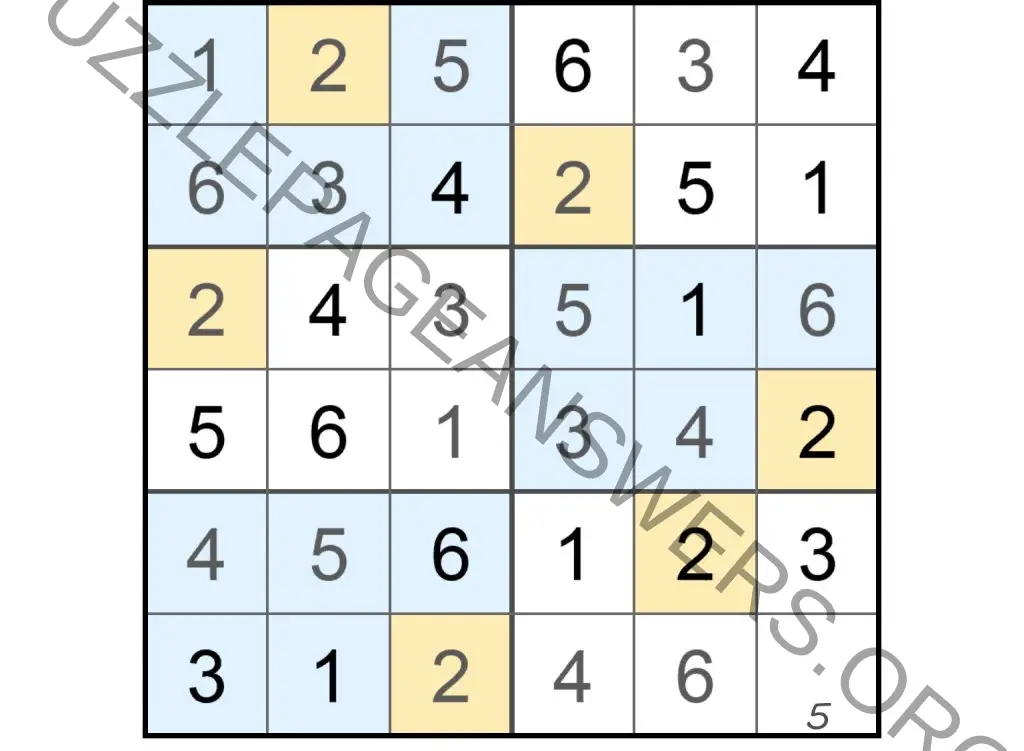 Puzzle Page Sudoku November 4 2022 Answers