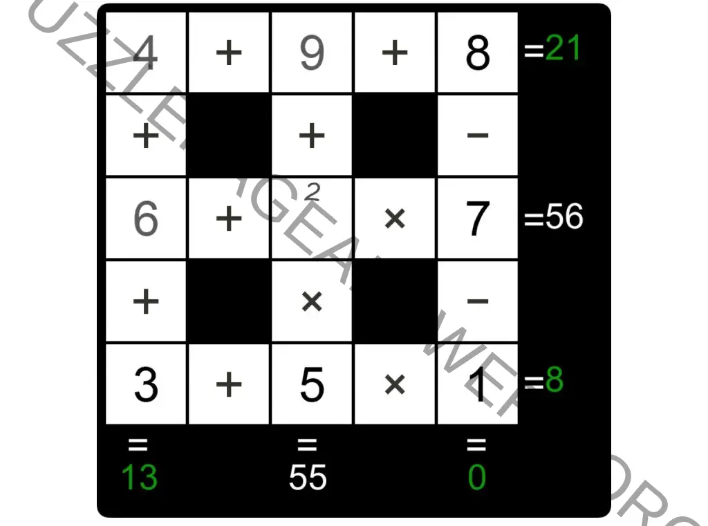 Puzzle Page Cross Sum December 16 2022 Answers