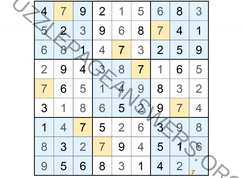 Puzzle Page Sudoku February 12 2023 Answers