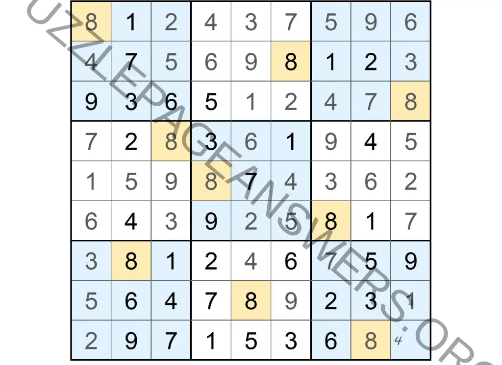 Puzzle Page Sudoku March 16 2023 Answers