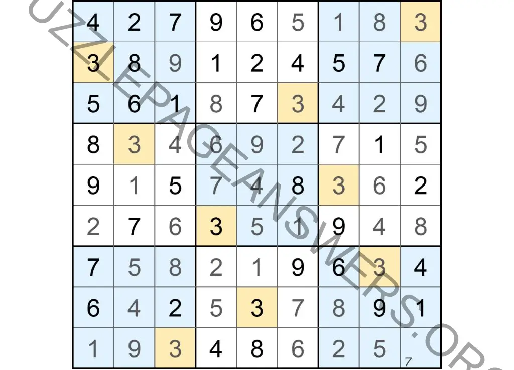 Puzzle Page Sudoku June 20 2023 Answers