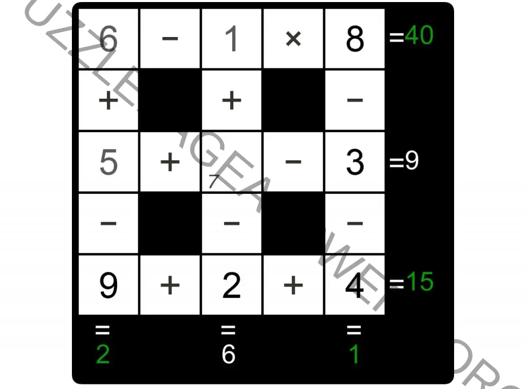 Puzzle Page Cross Sum June 21 2023 Answers