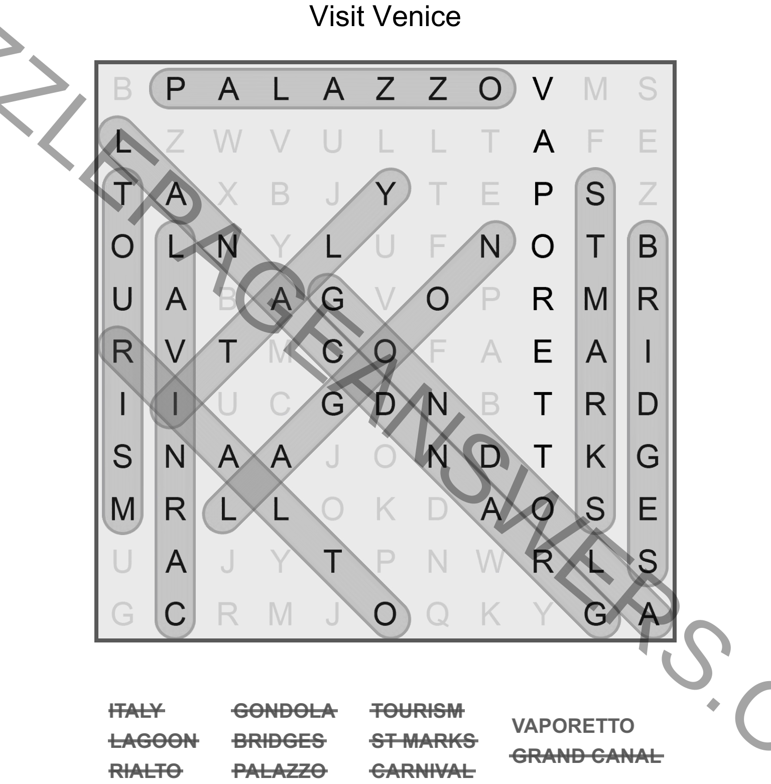 Puzzle Page Word Search July 21 2023 Answers Puzzle Page Answers