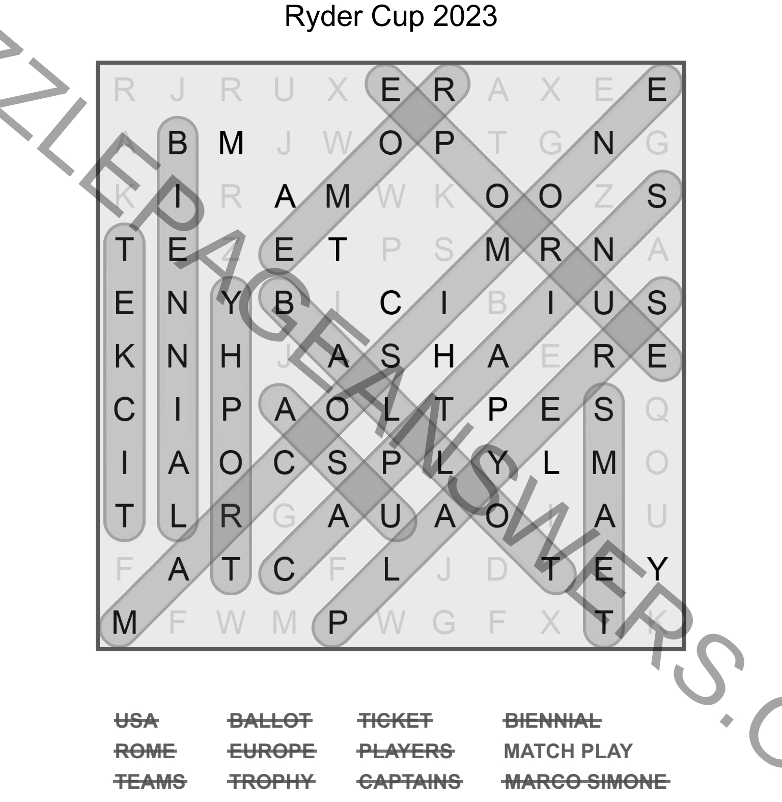 Puzzle Page Word Search September 8 2023 Answers Puzzle Page Answers