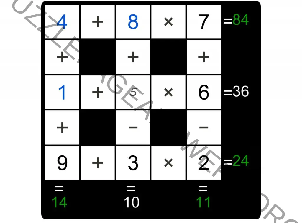 Puzzle Page Cross Sum May 1 2024 Answers