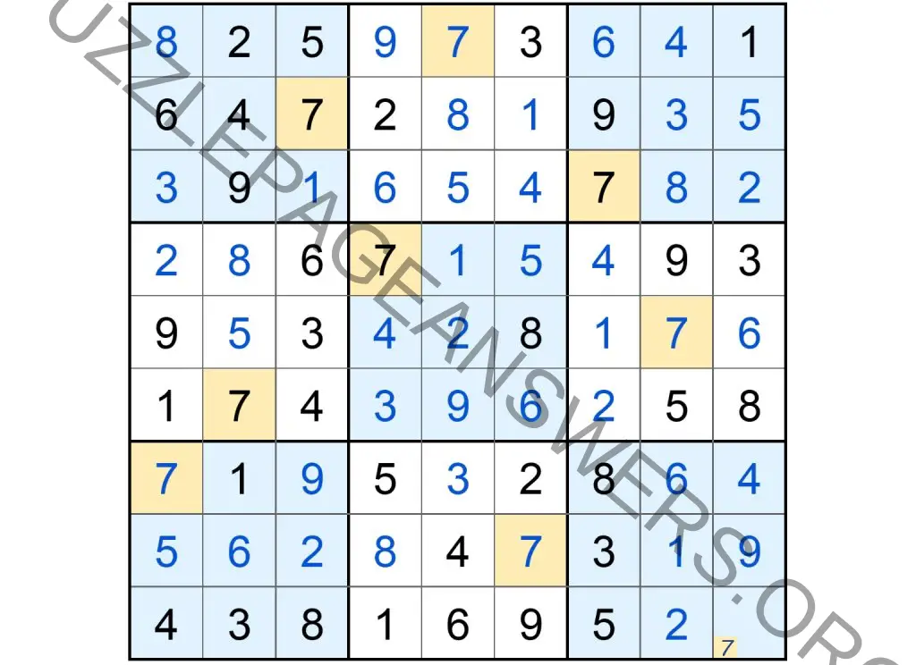 Puzzle Page Sudoku July 2 2024 Answers