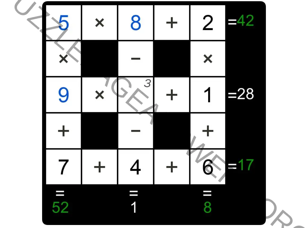 Puzzle Page Cross Sum September 25 2024 Answers