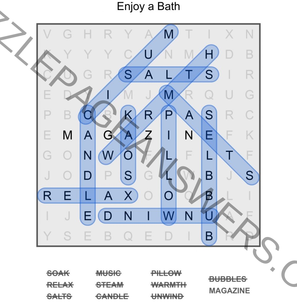 Puzzle Page Word Search September 27 2024 Answers