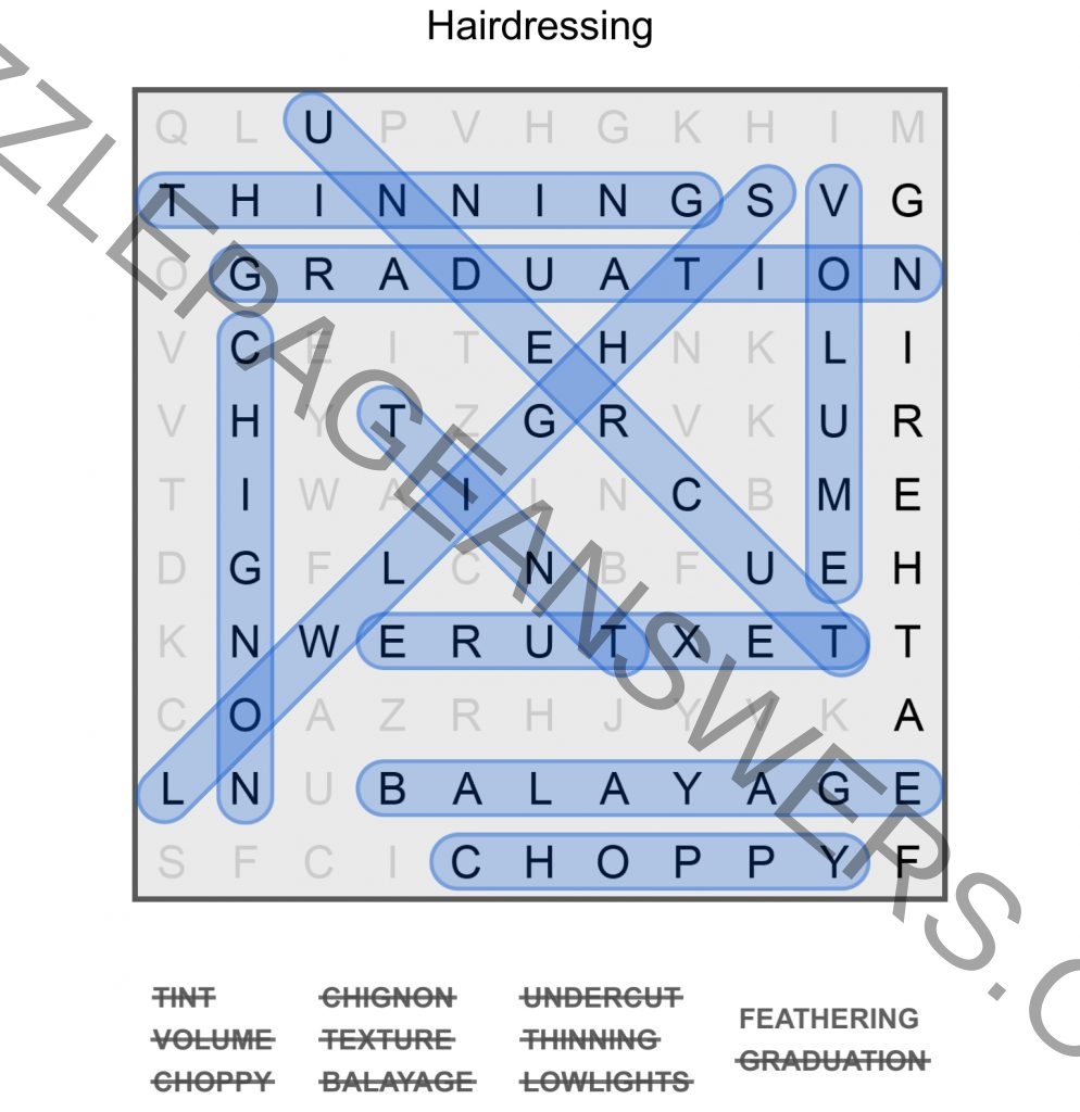 Puzzle Page Word Search October 1 2024 Answers