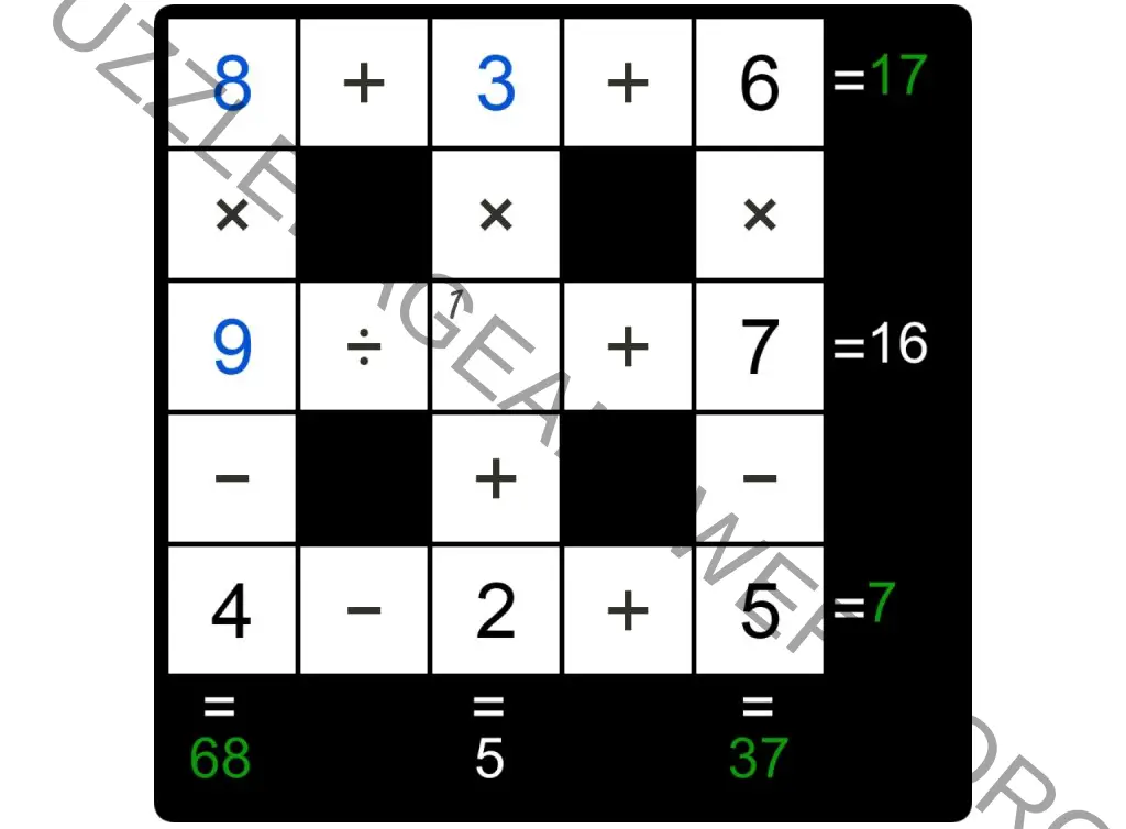 Puzzle Page Cross Sum September 29 2024 Answers