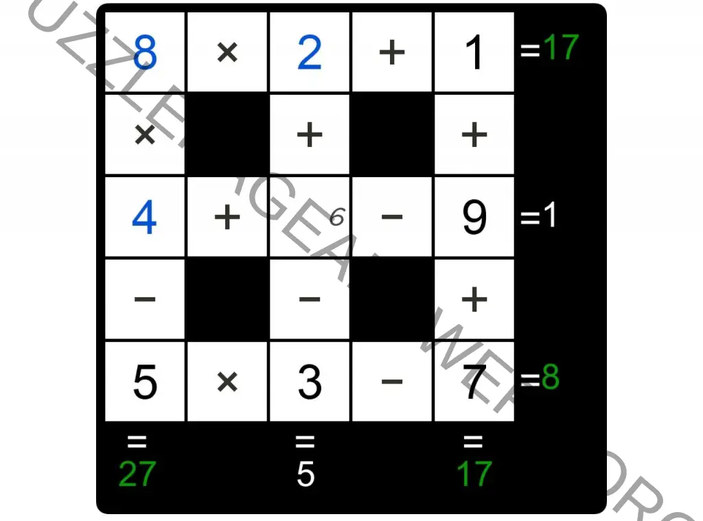 Puzzle Page Cross Sum October 11 2024 Answers