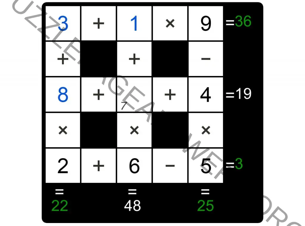 Puzzle Page Cross Sum October 13 2024 Answers