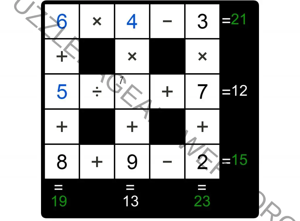 Puzzle Page Cross Sum October 28 2024 Answers