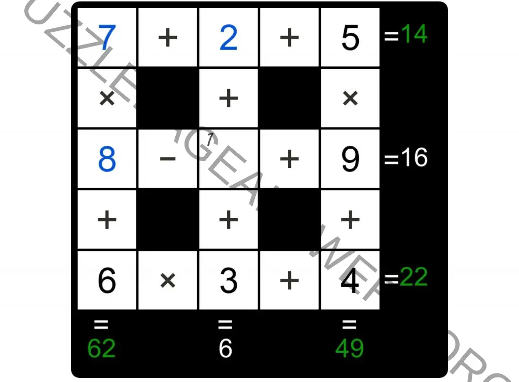 Puzzle Page Cross Sum October 30 2024 Answers