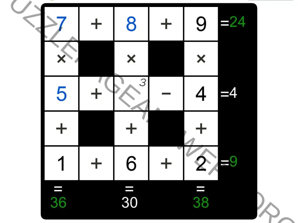 Puzzle Page Cross Sum October 6 2024 Answers