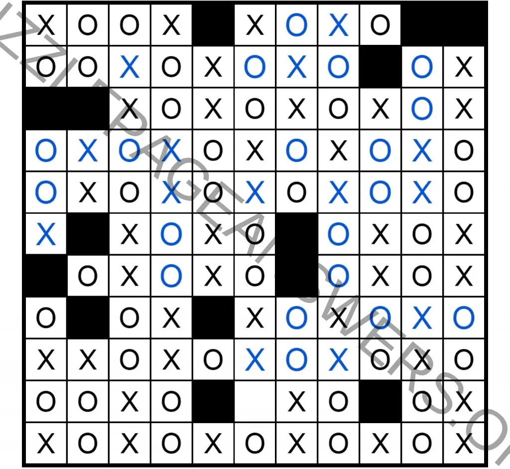 Puzzle Page Os and Xs October 13 2024 Answers