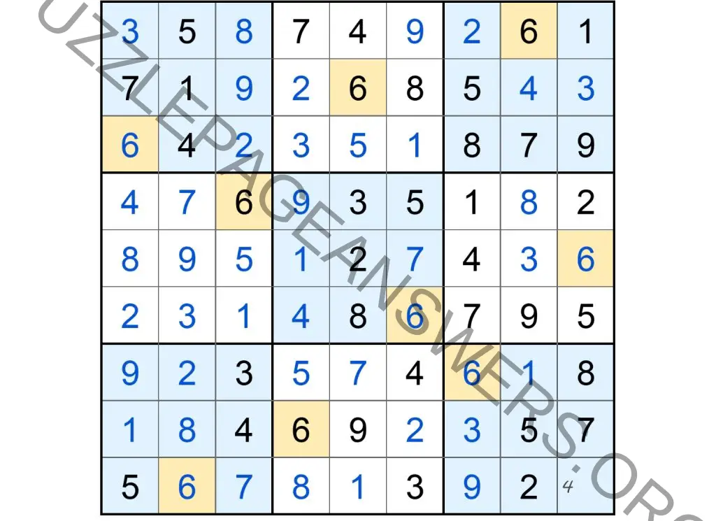 Puzzle Page Sudoku October 10 2024 Answers