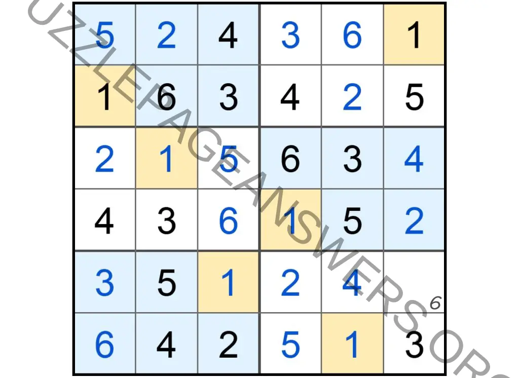 Puzzle Page Sudoku October 25 2024 Answers