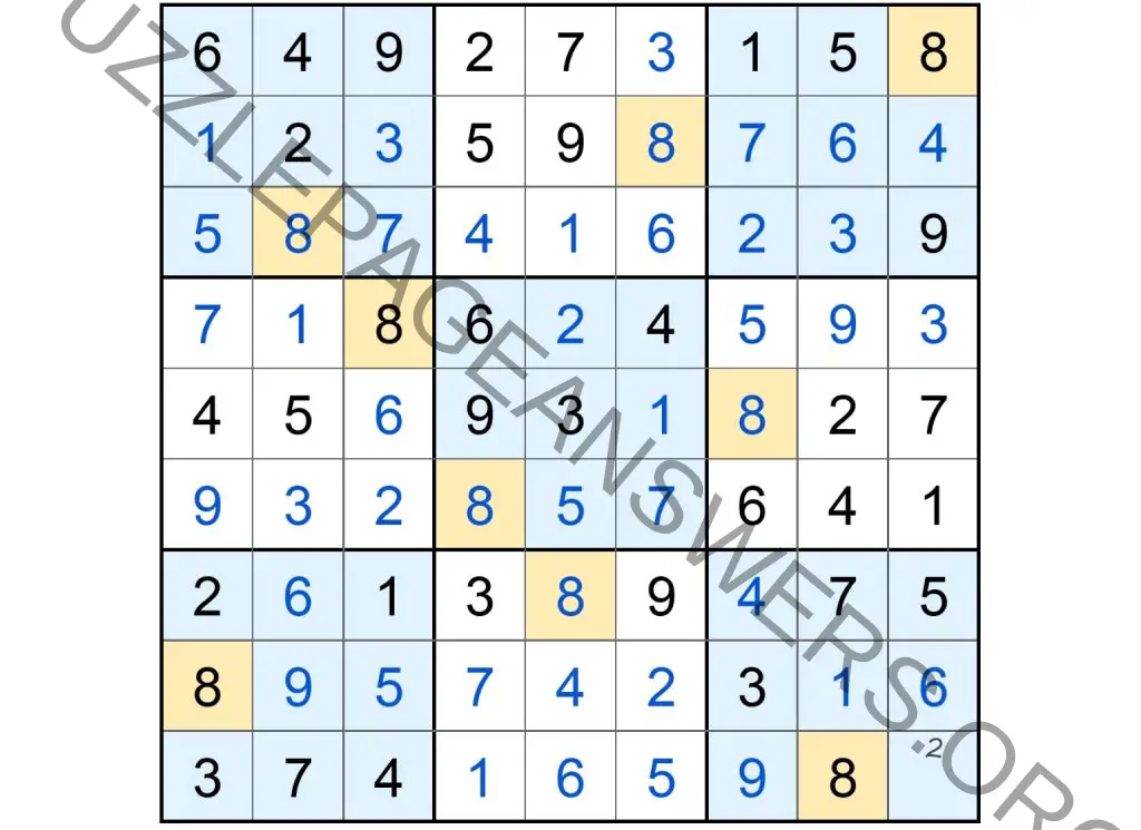 Puzzle Page Sudoku October 29 2024 Answers