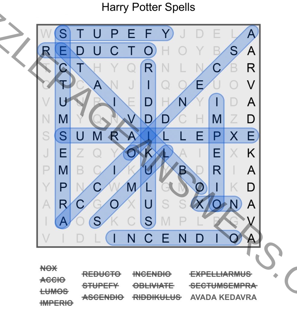 Puzzle Page Word Search October 27 2024 Answers