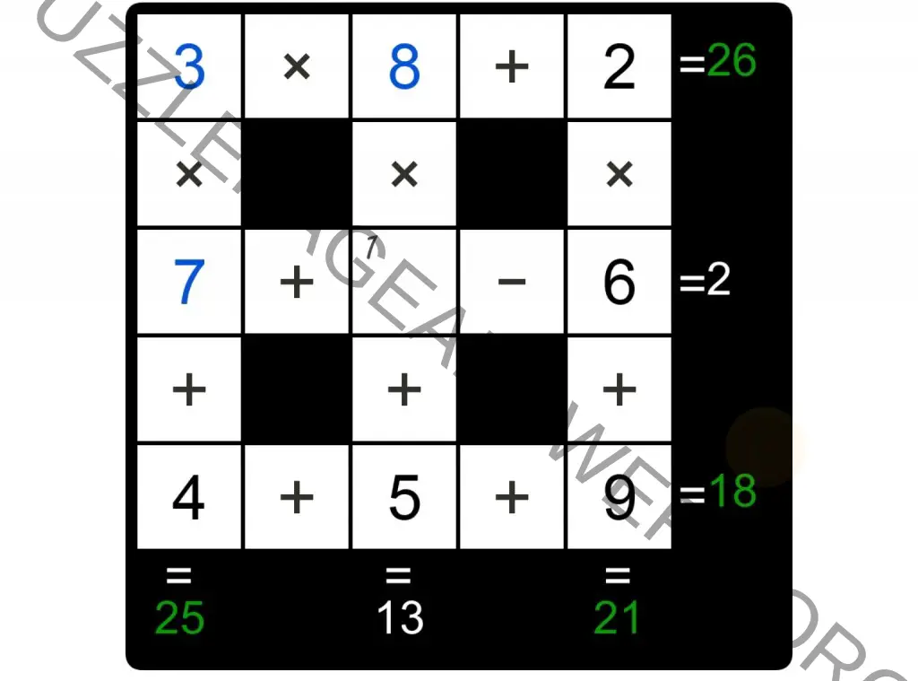 Puzzle Page Cross Sum November 11 2024 Answers