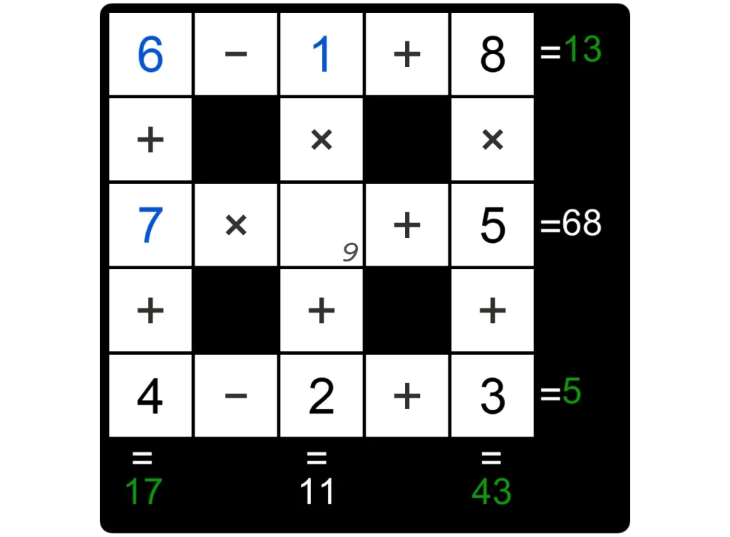 Puzzle Page Cross Sum November 15 2024 Answers